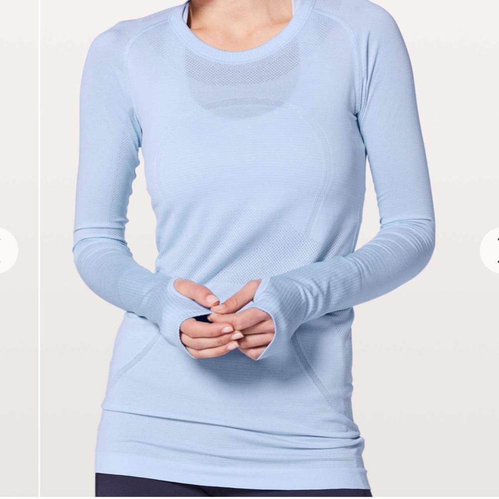 LULULEMON SWIFTLY TECH LS CREW - COOL BREEZE